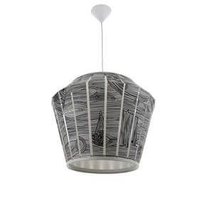 Светильник BayerLux 1673/1WT E27 40 Вт бело-черный 48×48×36-136 см