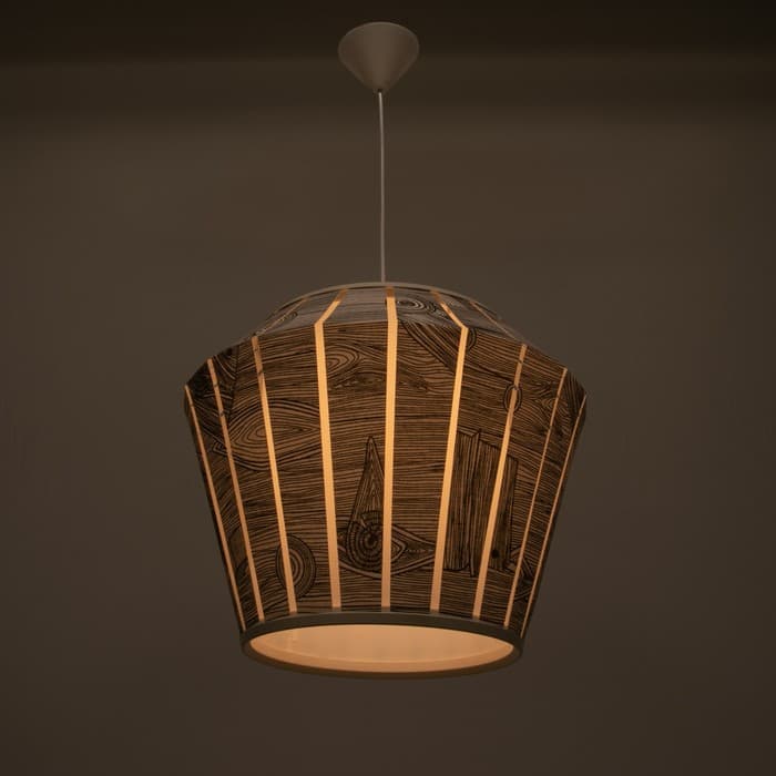 Светильник BayerLux 1673/1WT E27 40 Вт бело-черный 48×48×36-136 см