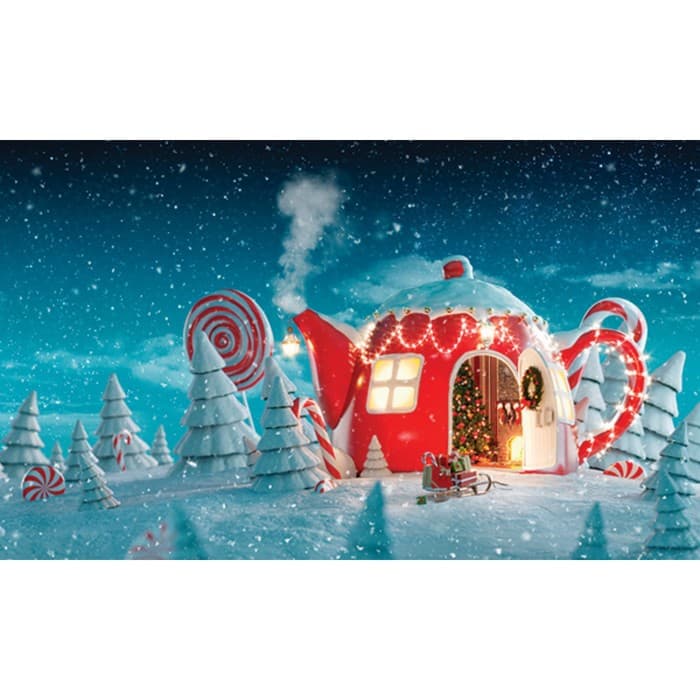 Фотобаннер, 250 x 150 см, с фотопечатью, «Чайный домик», Greengo