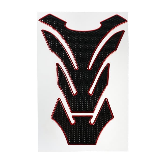 Защитная наклейка на бак мотоцикла, 20×14 см, красные полосы