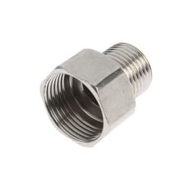 Переходник ZEIN engr, 1/2" × 3/4", наружная/внутренняя резьба, нержавеющая сталь