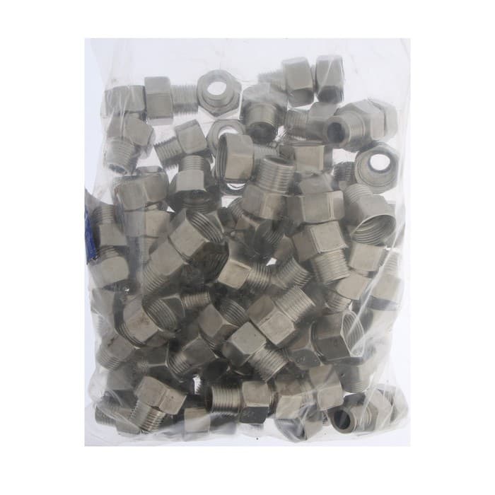 Переходник ZEIN engr, 1/2" × 3/4", наружная/внутренняя резьба, нержавеющая сталь