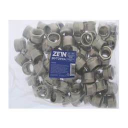 Футорка ZEIN engr, 1/2" × 3/4", внутренняя/наружная резьба, нержавеющая сталь