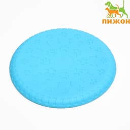 Фрисби «Косточки и лапки», 18.6 см, термопластичная резина, голубой