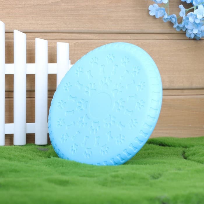 Фрисби «Косточки и лапки», 18.6 см, термопластичная резина, голубой