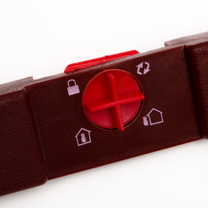 Дверь для животных, 4 режима, проём 15×15.5, общий размер 22.5×20 см, тёмно-коричневая