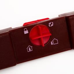 Дверь для животных, 4 режима, проём 15×15.5, общий размер 22.5×20 см, тёмно-коричневая