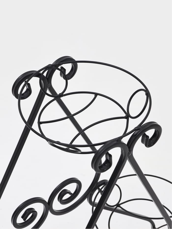 Подставка для цветов «Букет», d=17 см, цвет чёрный