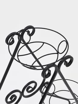 Подставка для цветов «Букет», d=17 см, цвет чёрный