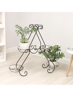 Подставка для цветов «Букет», d=17 см, цвет чёрный