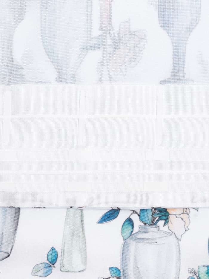 Шторы для кухни с подхватами «Этель» Flower mood, 145×180 см, комплект - 2 шт.