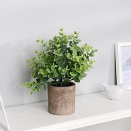 Искусственный цветок в горшке «Буксус», 7.5×21 см