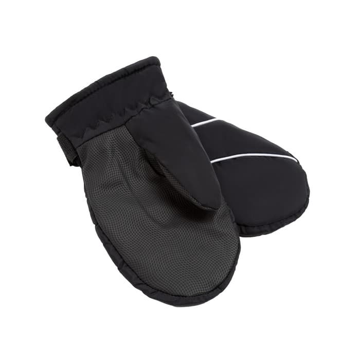 Варежки зимние детские MINAKU, чёрные, размер 16 (18 см)