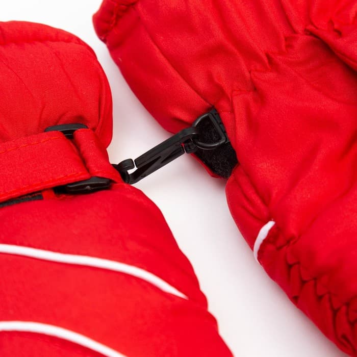 Варежки зимние детские MINAKU, красные, размер 16 (18 см)