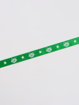 Лента атласная «23 февраля», 2.5 см × 18 (± 1) м, зелёная