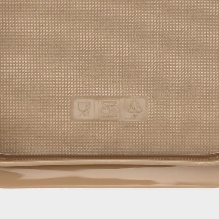 Маслёнка двухсторонняя STOCKHOLM, пластик, 14.5×11×5.5 см, шоколадная, мокко