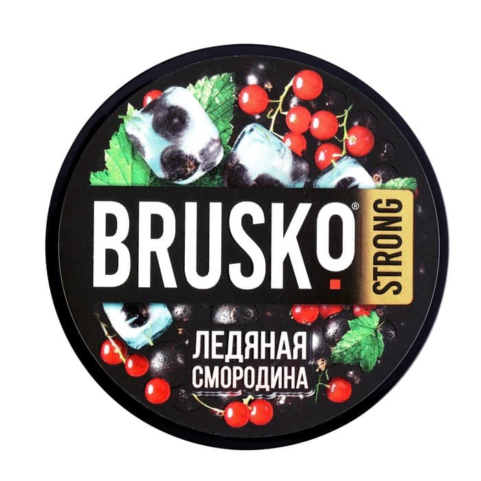 Бестабачная никотиновая смесь для кальяна  Brusko "Ледяная смородина", 50 г, strong