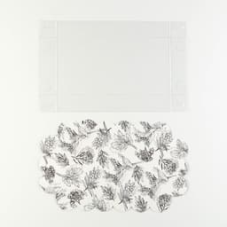 Коробка для печенья, кондитерская упаковка с PVC крышкой, «Грозди», 10.5 х 21 х 3 см