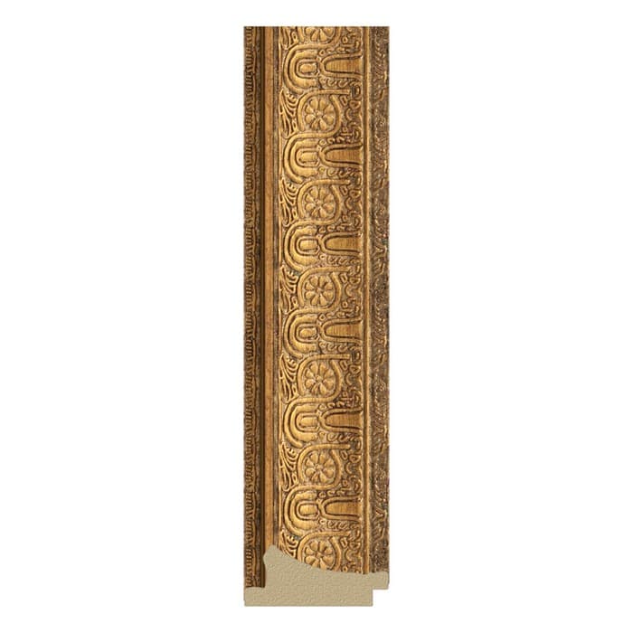 Зеркало в багетной раме, медный эльдорадо 73 мм, 73,6х73,6 см