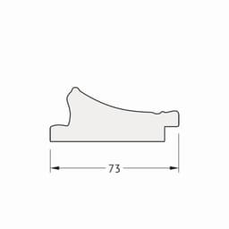 Зеркало в багетной раме, медный эльдорадо 73 мм, 73,6х73,6 см