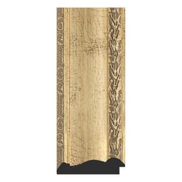 Зеркало в багетной раме, состаренное серебро с орнаментом 120 мм, 73х73 см