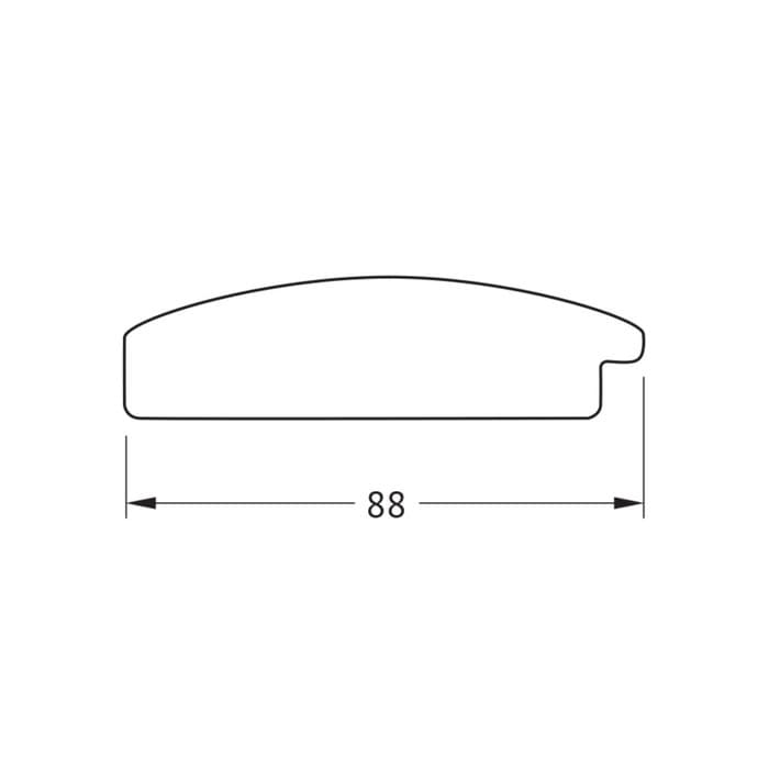 Зеркало в багетной раме, медная кольчуга 88 мм, 71x71 см
