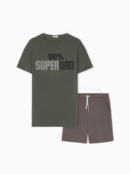 Пижама мужская KAFTAN Super dad размер 50