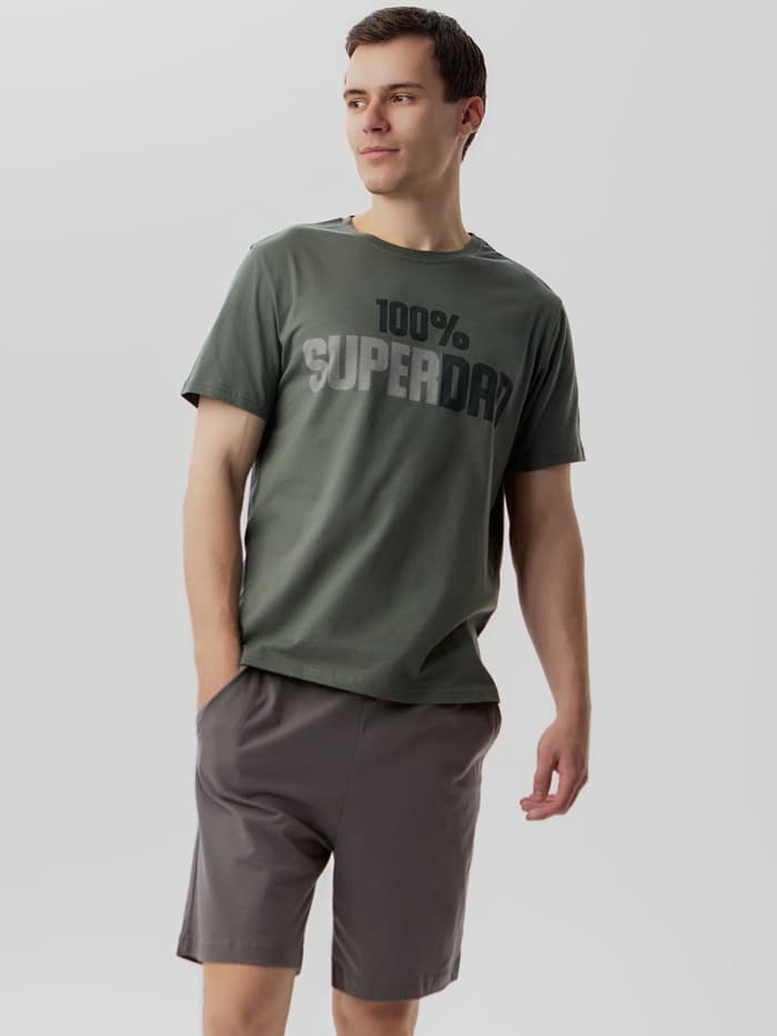 Пижама мужская KAFTAN Super dad размер 50