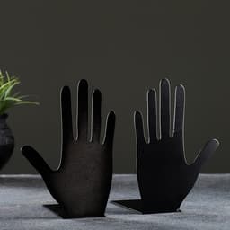Держатель - подставка для книг «Ладони», набор 2 шт., 15×10×10 см, чёрный