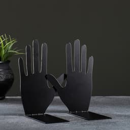 Держатель - подставка для книг «Ладони», набор 2 шт., 15×10×10 см, чёрный