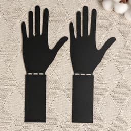 Держатель - подставка для книг «Ладони», набор 2 шт., 15×10×10 см, чёрный