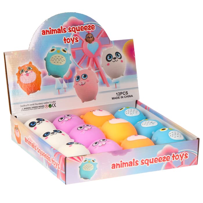 Антистресс игрушка «Животные», мялка с пастой, МИКС
