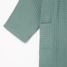 Халат вафельный женский удлинённый «Этель» Boho, размер 42-44, хлопок, 290 г/м², мятный