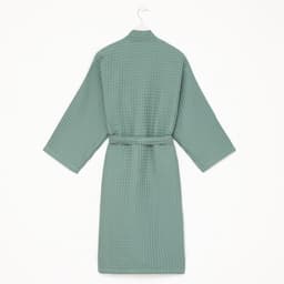 Халат вафельный женский удлинённый «Этель» Boho, размер 42-44, хлопок, 290 г/м², мятный