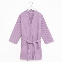 Халат вафельный детский «Крошка Я» Boho, размер 30 (98-104 см), сиреневый
