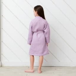 Халат вафельный детский «Крошка Я» Boho, размер 30 (98-104 см), сиреневый
