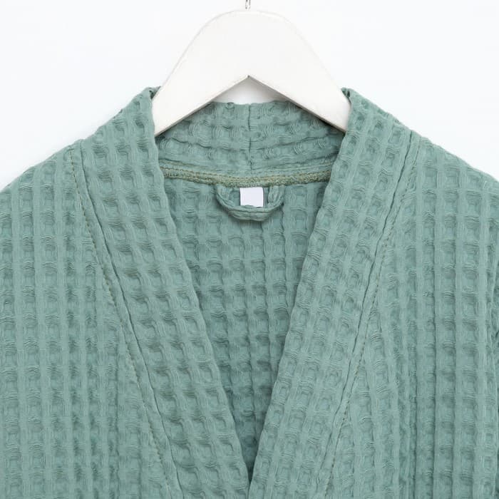 Халат вафельный детский «Крошка Я» Boho, размер 30 (98-104 см), зелёный