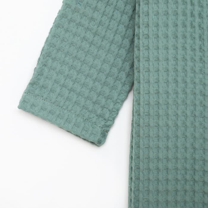 Халат вафельный детский «Крошка Я» Boho, размер 30 (98-104 см), зелёный