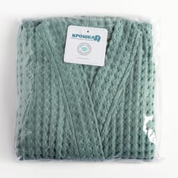 Халат вафельный детский «Крошка Я» Boho, размер 30 (98-104 см), зелёный