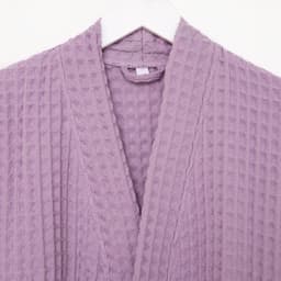 Халат вафельный женский удлинённый «Этель» Boho, размер 46-48, хлопок, 290 г/м², сиреневый