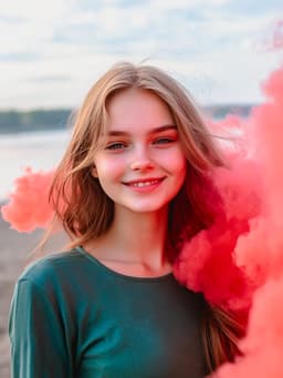 Цветной дым, заряд 0.8 дюйма, ОПТИ, 60 сек, цена за 1 шт., микс из 5 шт. с ручкой