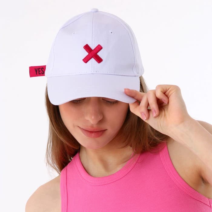 Кепка женская Yes/No, с лентой, белая, р-р 56