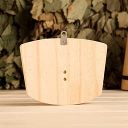 Термометр - гигрометр для бани и сауны «Шайка», деревянный, «Добропаровъ»