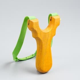 Рогатка деревянная «Детство», жёлтая