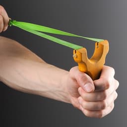 Рогатка деревянная «Детство», жёлтая