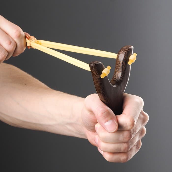 Рогатка деревянная «Детство», коричневая