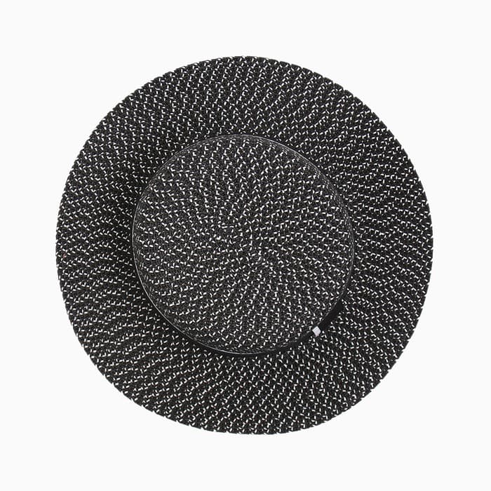 Шляпа с чёрной лентой женская MINAKU, тёмно-серая, размер 56-58