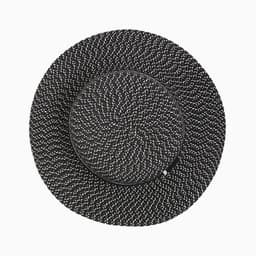 Шляпа с чёрной лентой женская MINAKU, тёмно-серая, размер 56-58