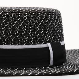 Шляпа с чёрной лентой женская MINAKU, тёмно-серая, размер 56-58