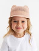 Кепка плетёная для девочки MINAKU, розовая, размер 50-52